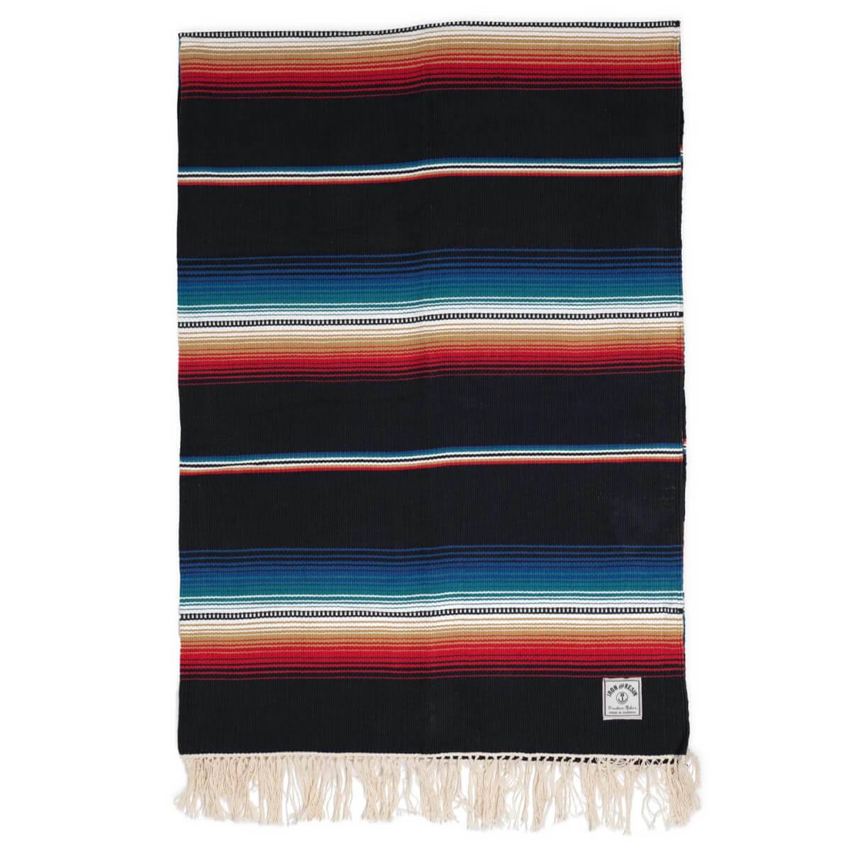 Iron and Resin Del Sol Cotton Blanket Black