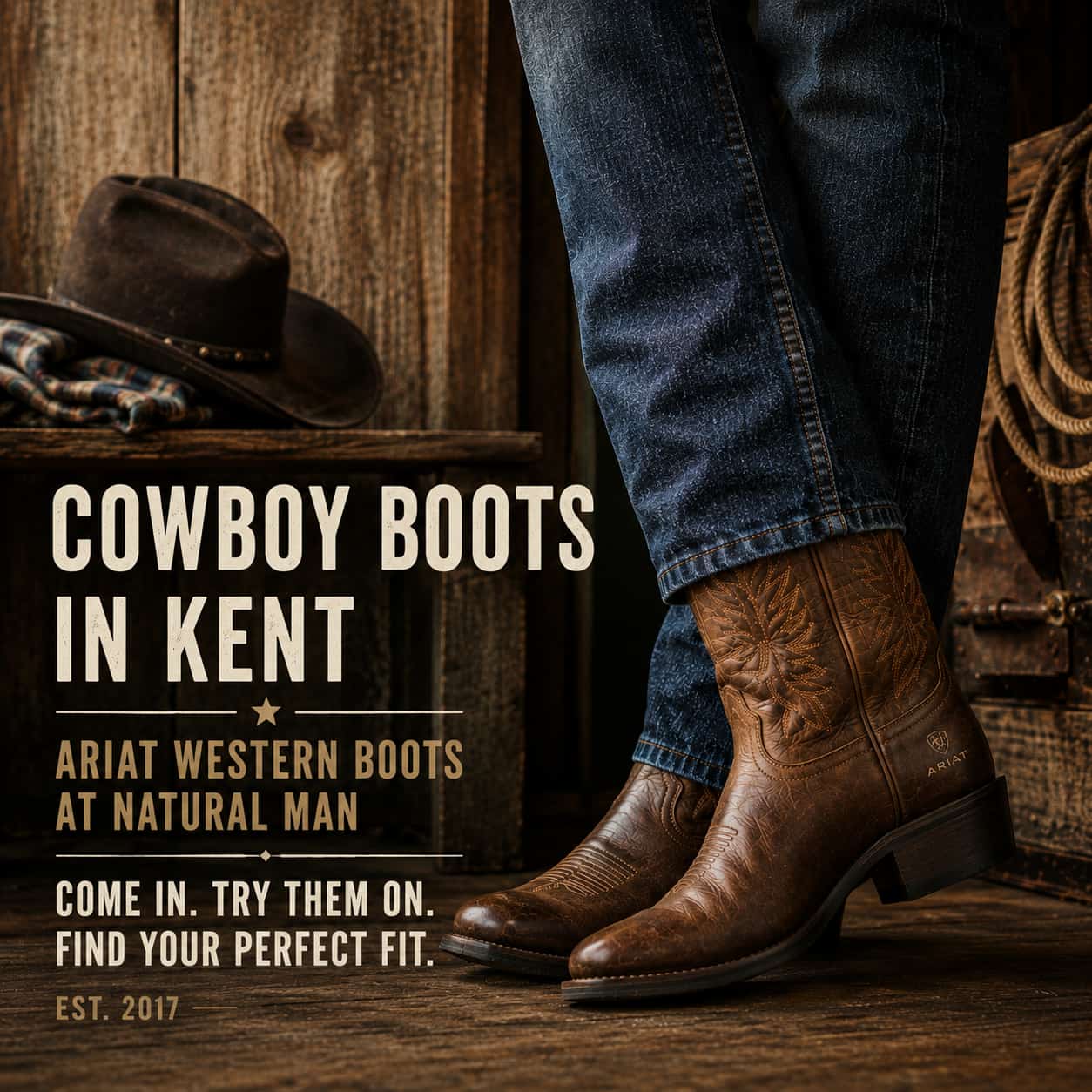 Where to Buy Cowboy Boots in Kent: The Natural Man Guide to Ariat Western Boots