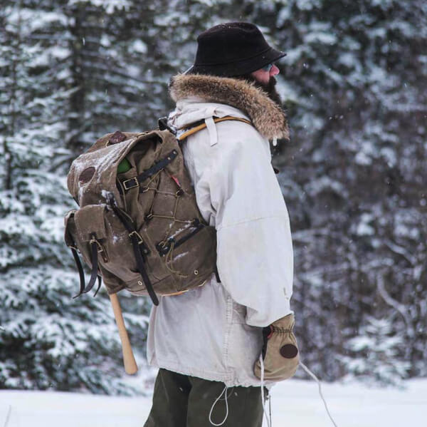 Frost River waxed canvas packs and bags