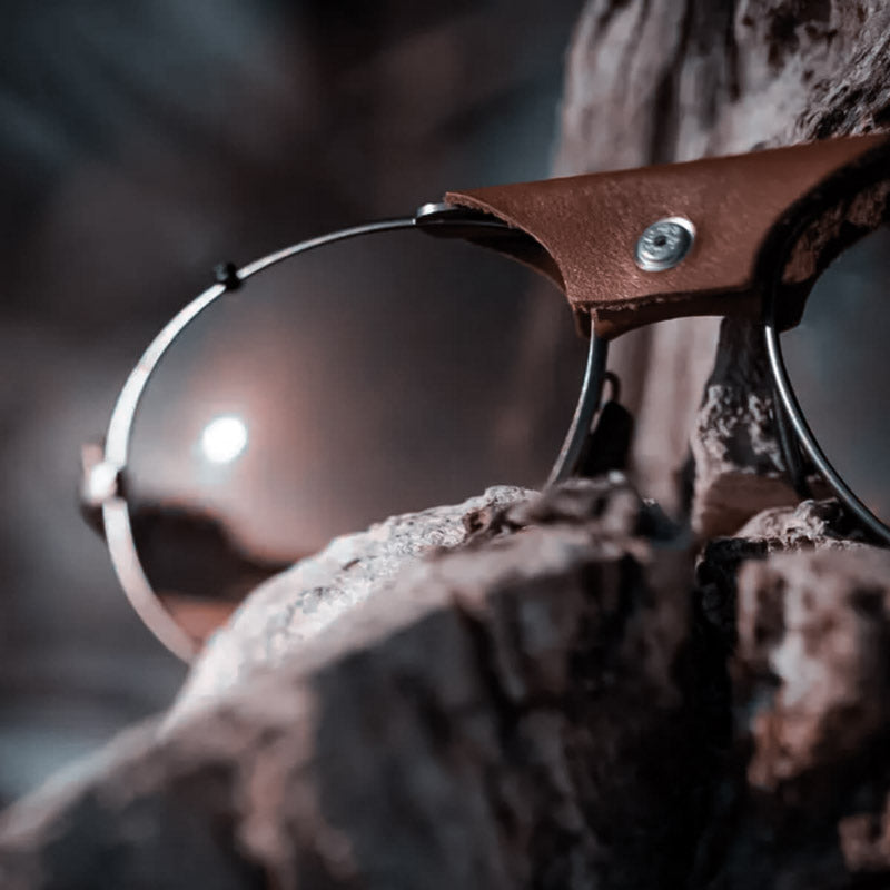 Julbo vintage style sunglasses for mountaineering