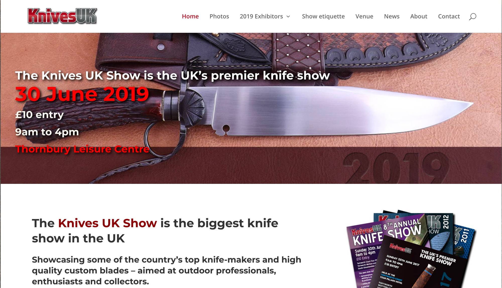 Come and join us at the 2019 Knives UK Exhibition