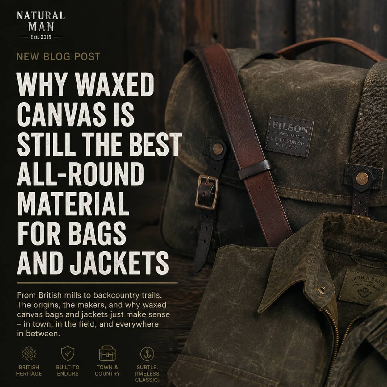 Why waxed canvas is still the best for bags and coats