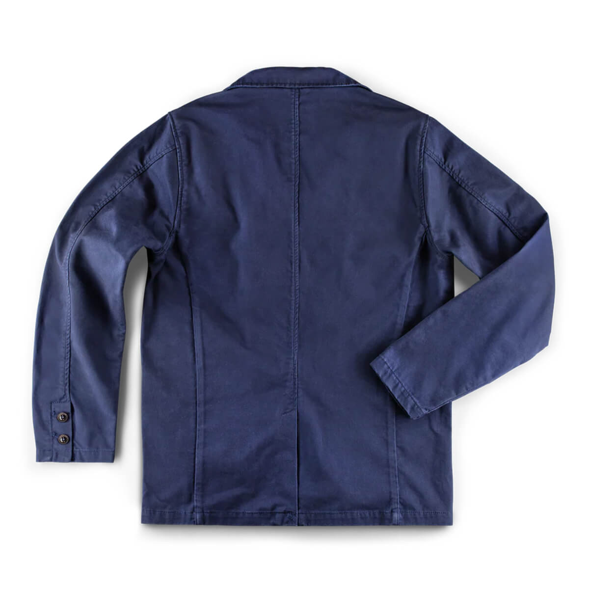 Navy blue jacket on a white background