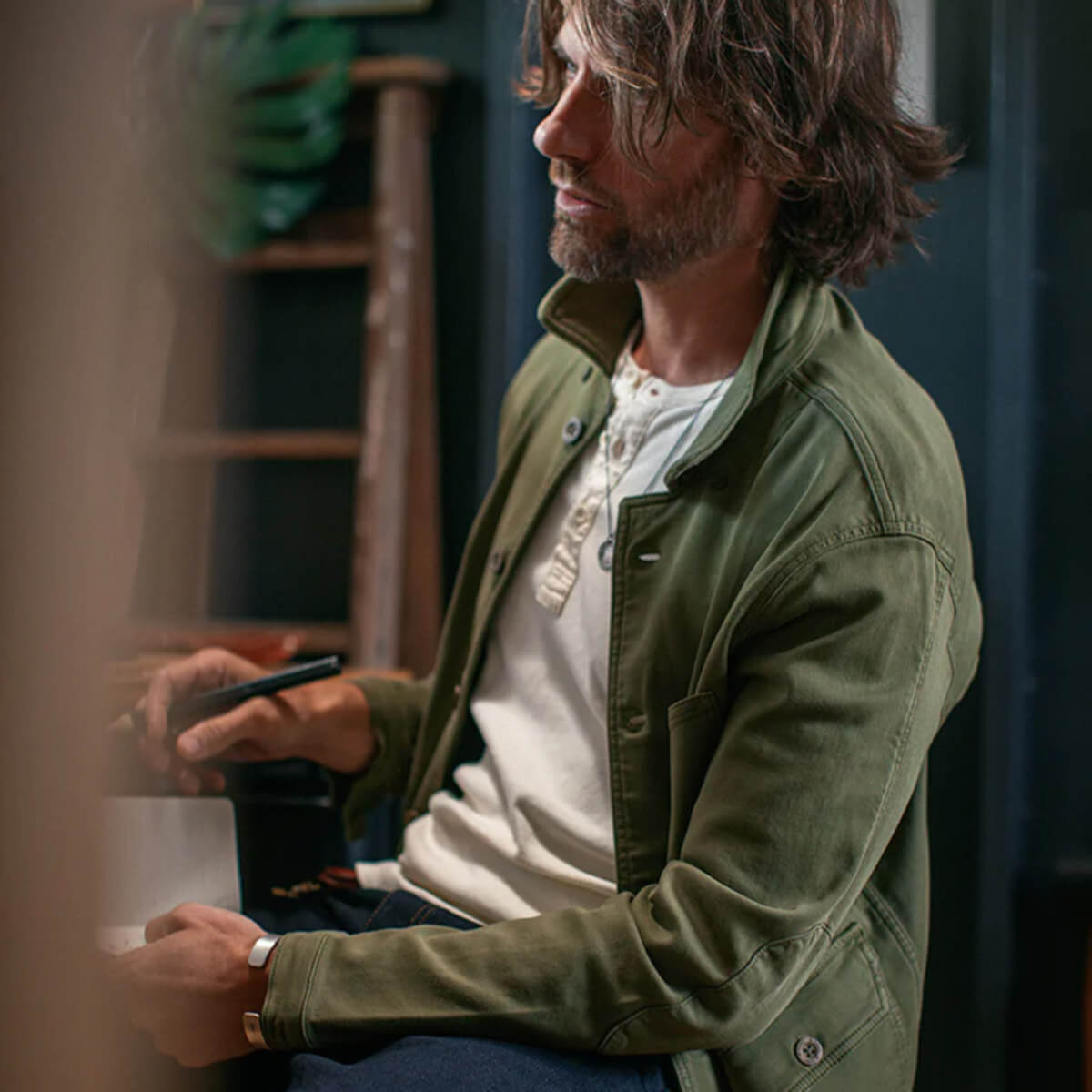 &amp;SONS Carver Jacket Green