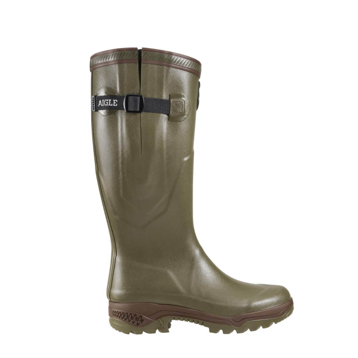 Aigle Parcours 2 ISO Khaki Wellington Boots