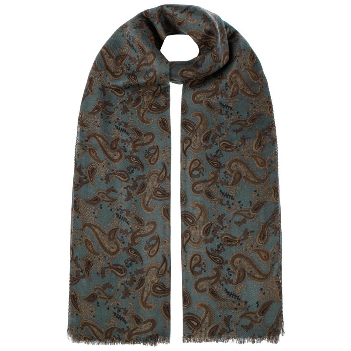 Stetson Belsay Paisley Wool Scarf