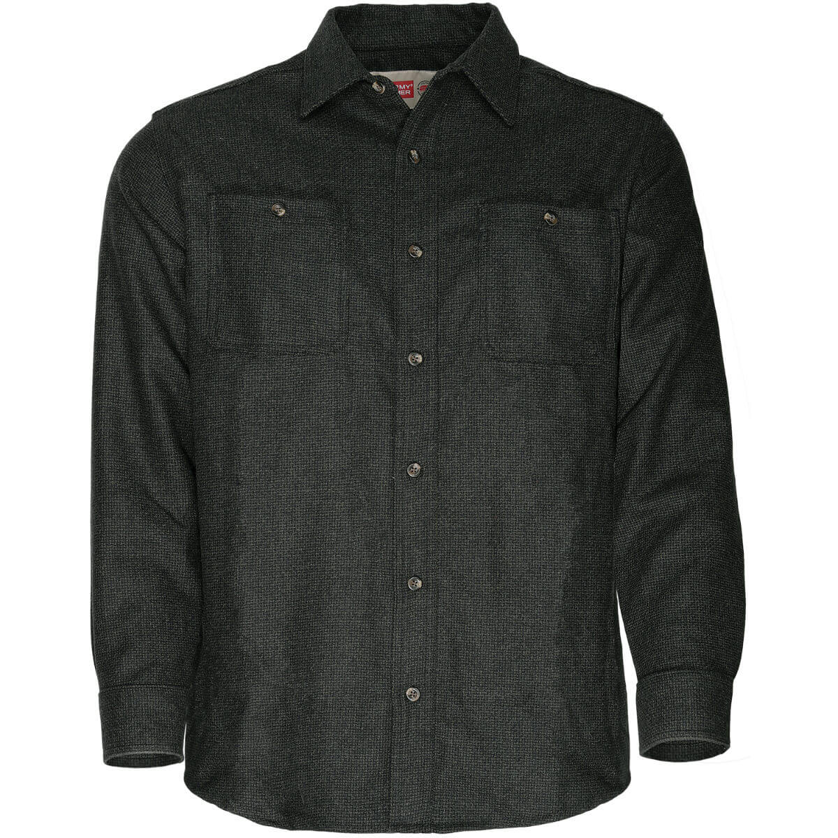 The Stormy Kromer Wool Shirt Black Olive