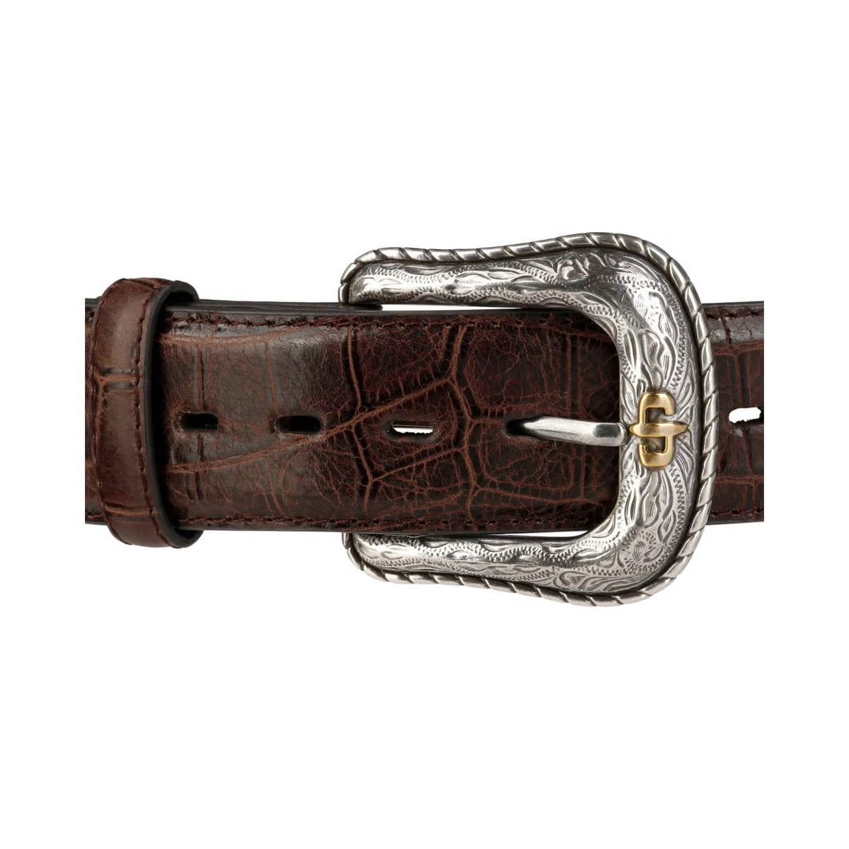 Stetson Caiman Embossed Leather Western Belt