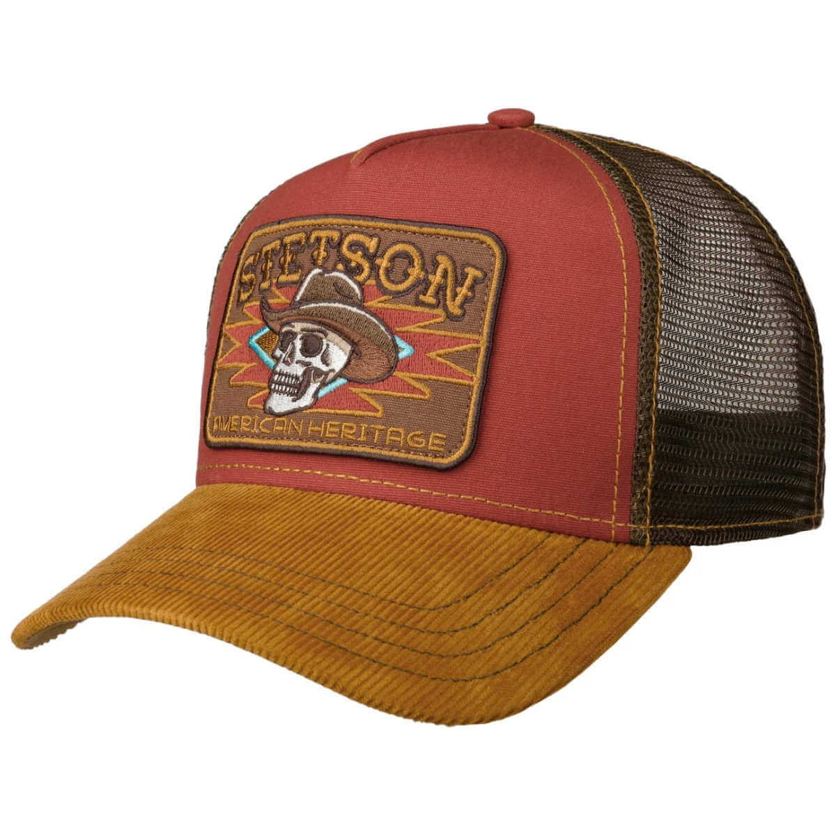 Stetson Cowboy Skull Trucker Cap