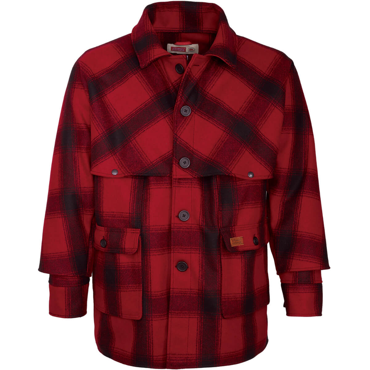 Stormy Kromer Double Mackinaw Wool Coat Buffalo Plaid