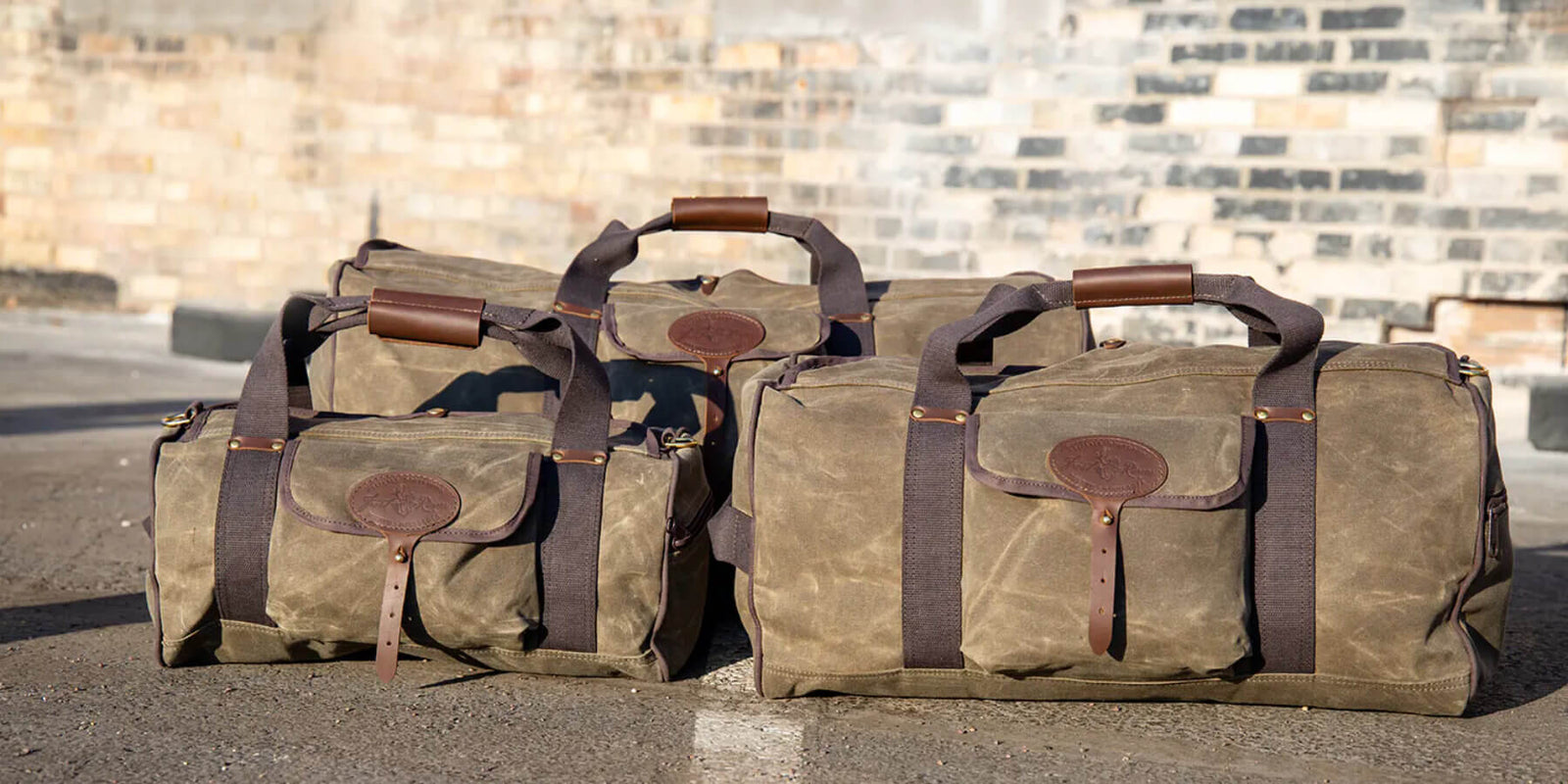 Frost River waxed canvas duffel bag