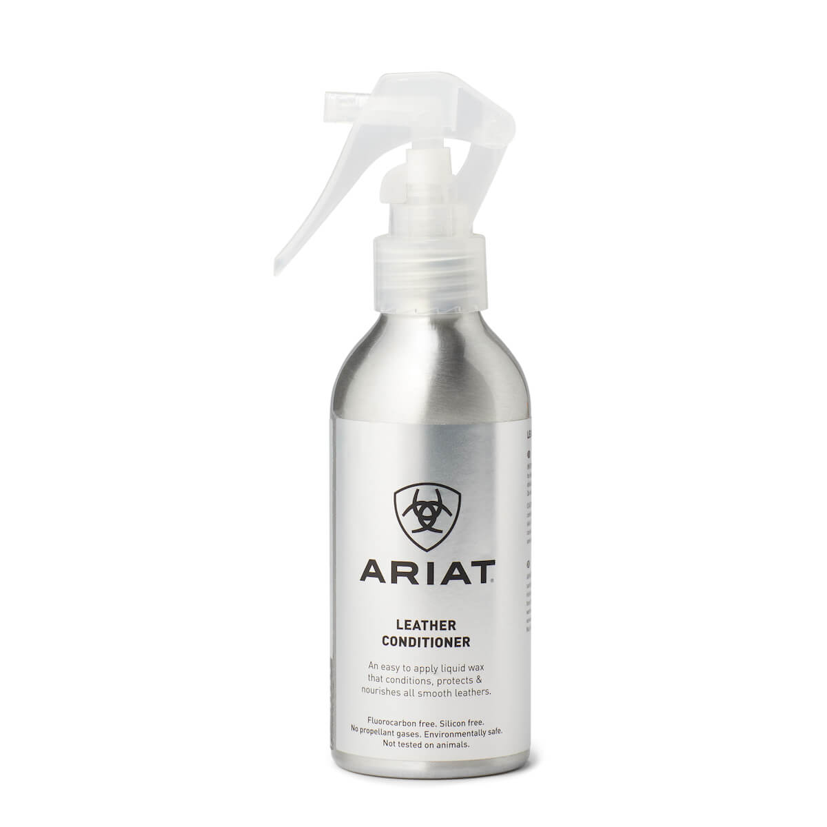 Ariat leather conditioner spray bottle on a white background