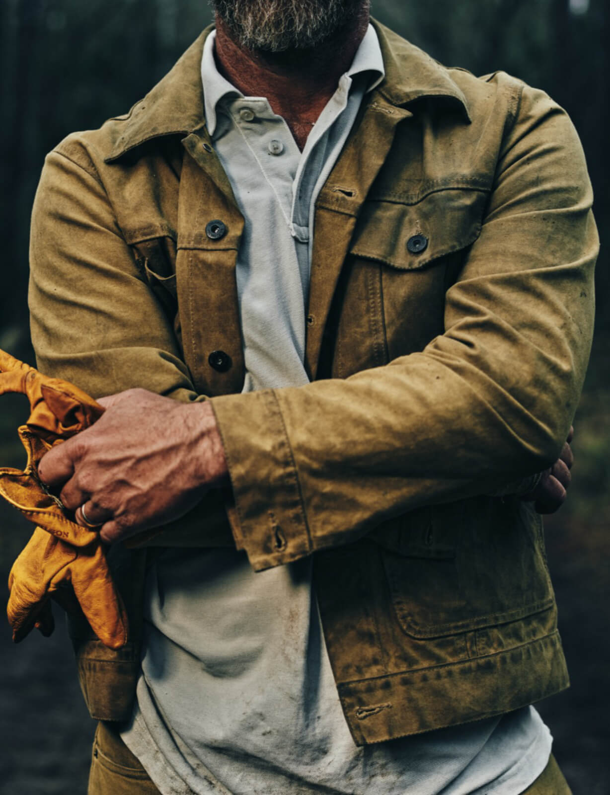 Filson waxed canvas outerwear