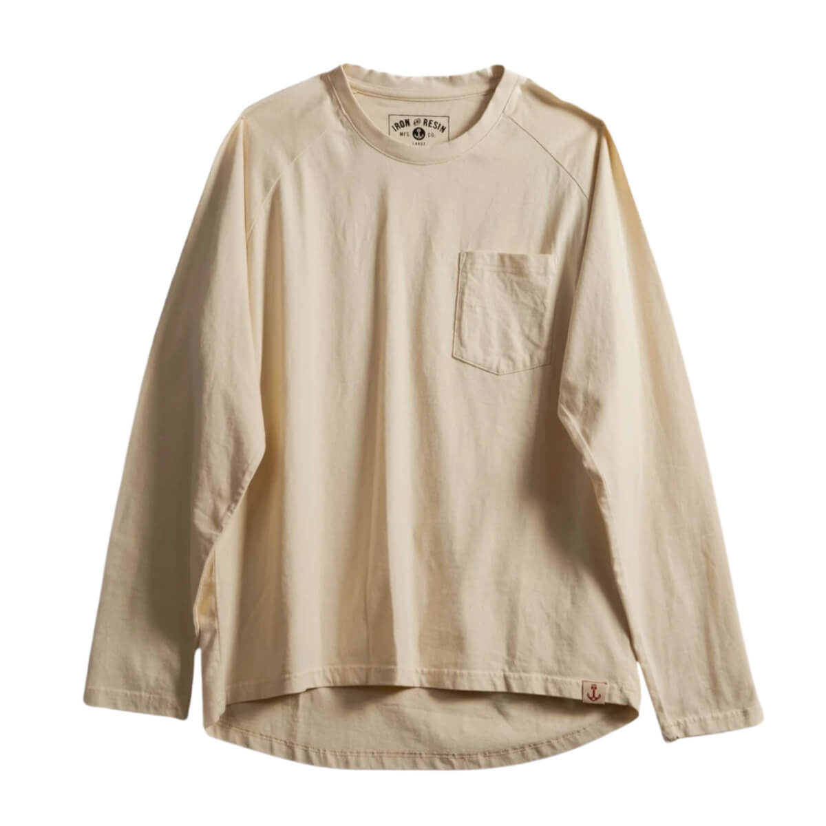 Faded Pocket Raglan Long Sleeve T-Shirt 