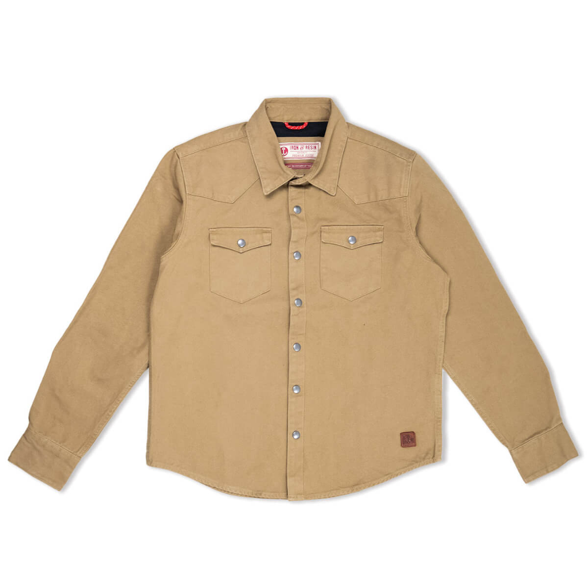 Iron and Resin Fenceline Shirt Jacket Duck Canvas | Field Tan