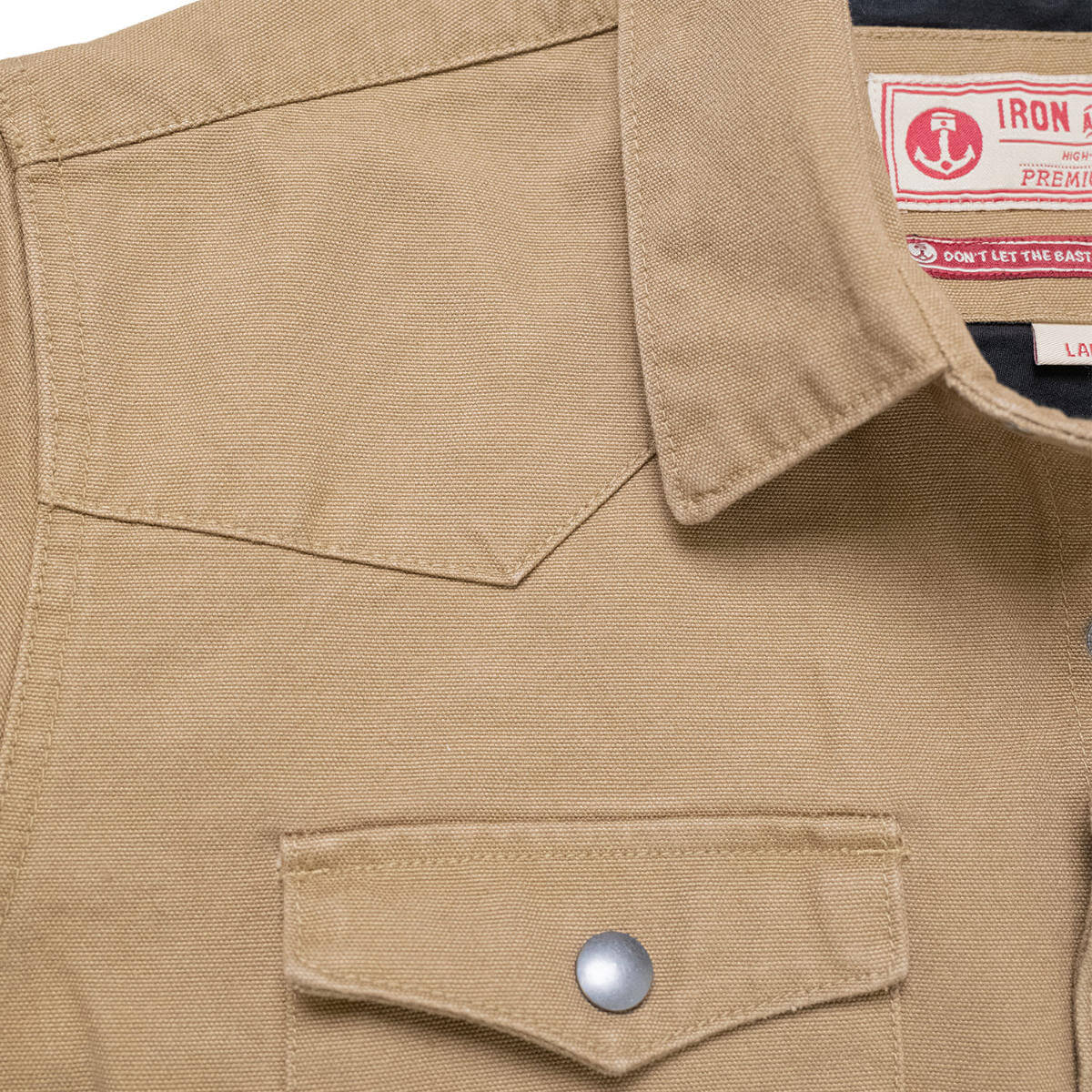 Iron and Resin Fenceline Shirt Jacket Duck Canvas | Field Tan