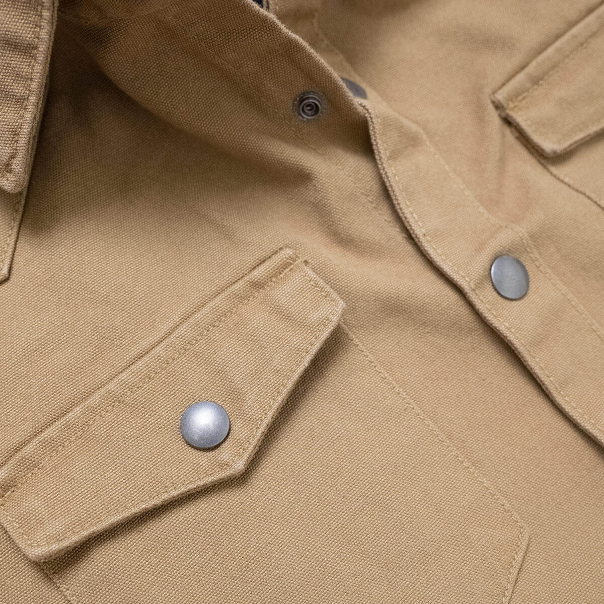 Iron and Resin Fenceline Shirt Jacket Duck Canvas | Field Tan