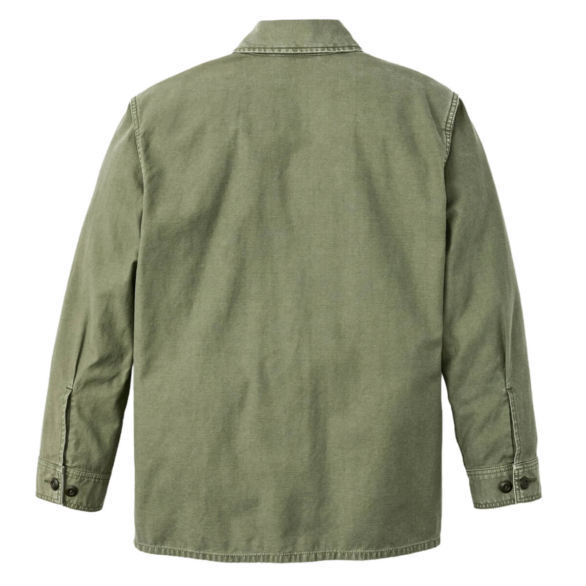 Green jacket on a white background