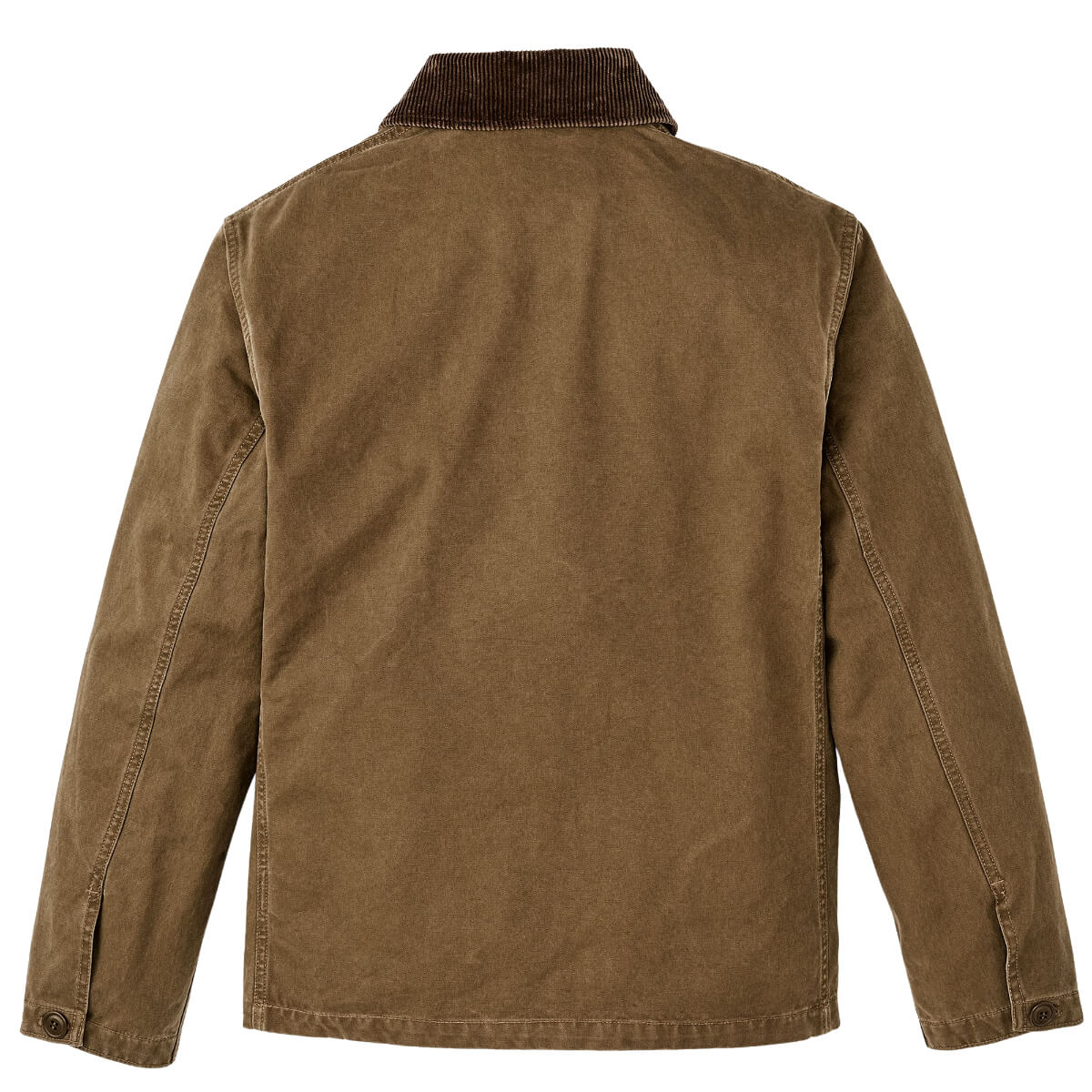 Brown jacket with brown collar on a white background
