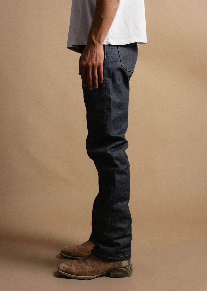 rider raw denim jeans