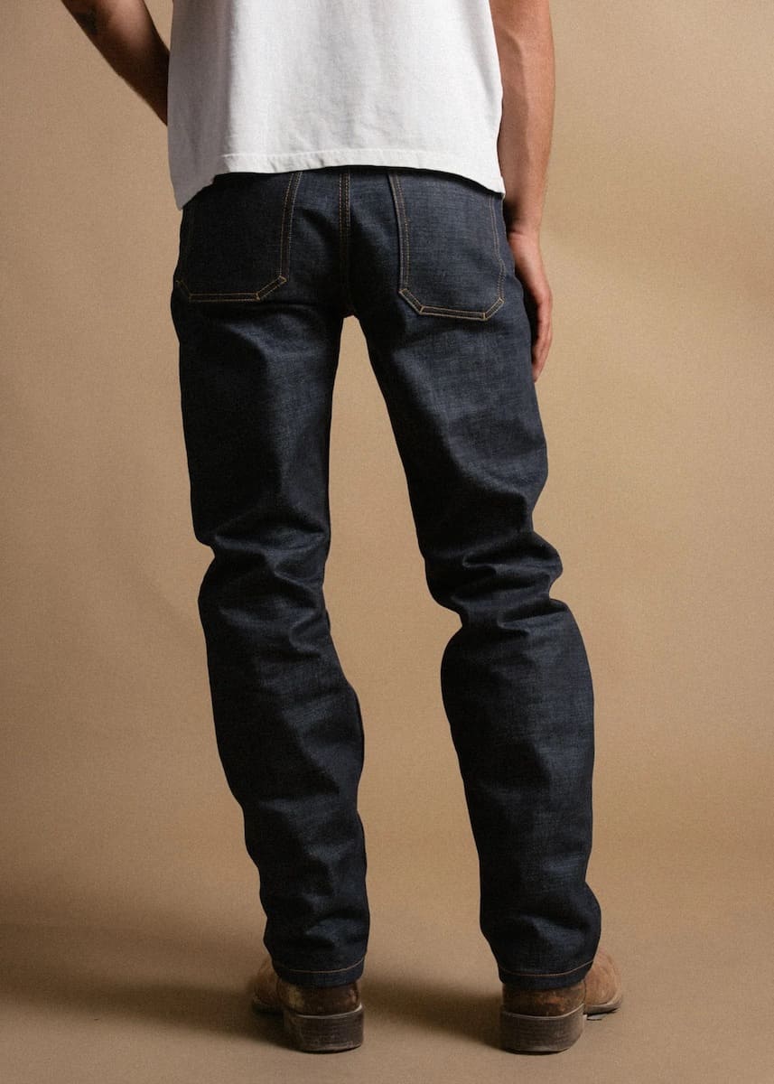 rider raw denim jeans
