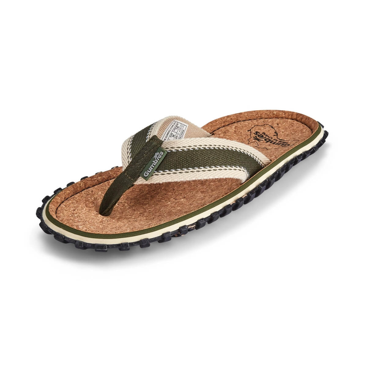 Gumbies Corker Flip-Flops Khaki