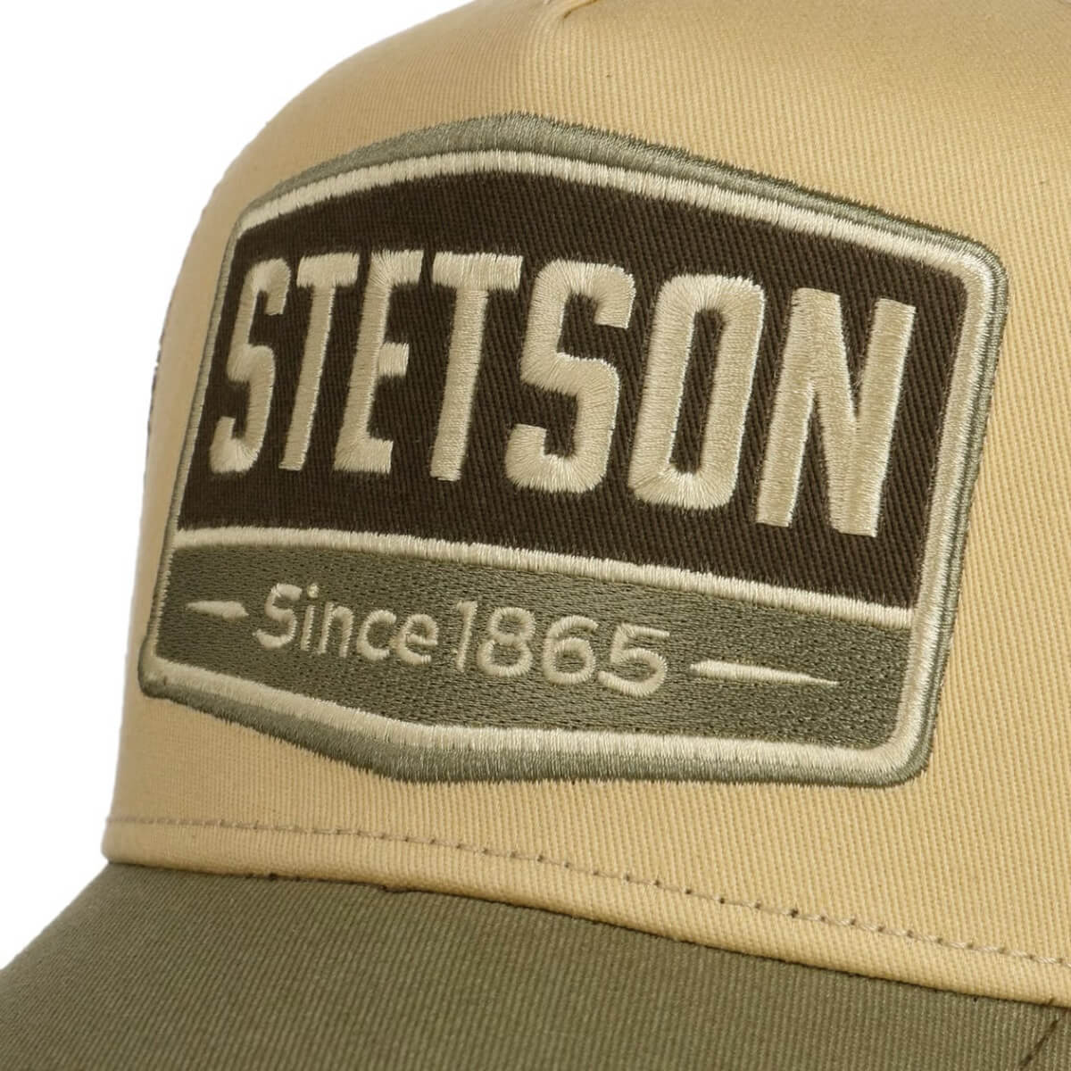 Beige cap with Stetson logo and 'Since 1865' text on a beige background
