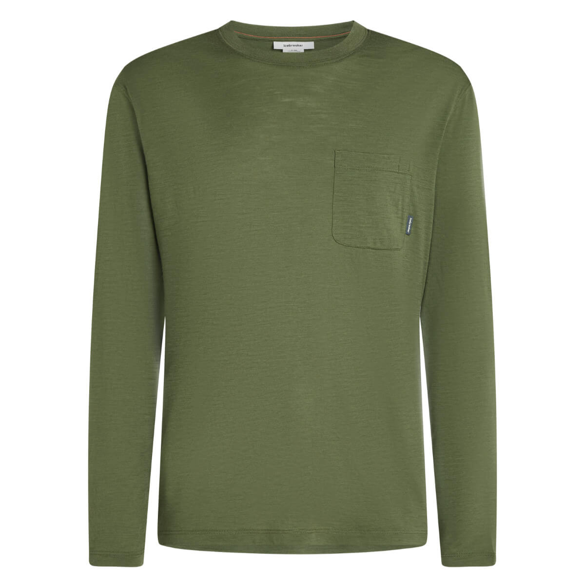 Icebreaker Men&#39;s Merino 150 Tech Lite III Long Sleeve Relaxed Pocket T-Shirt Sphagnum