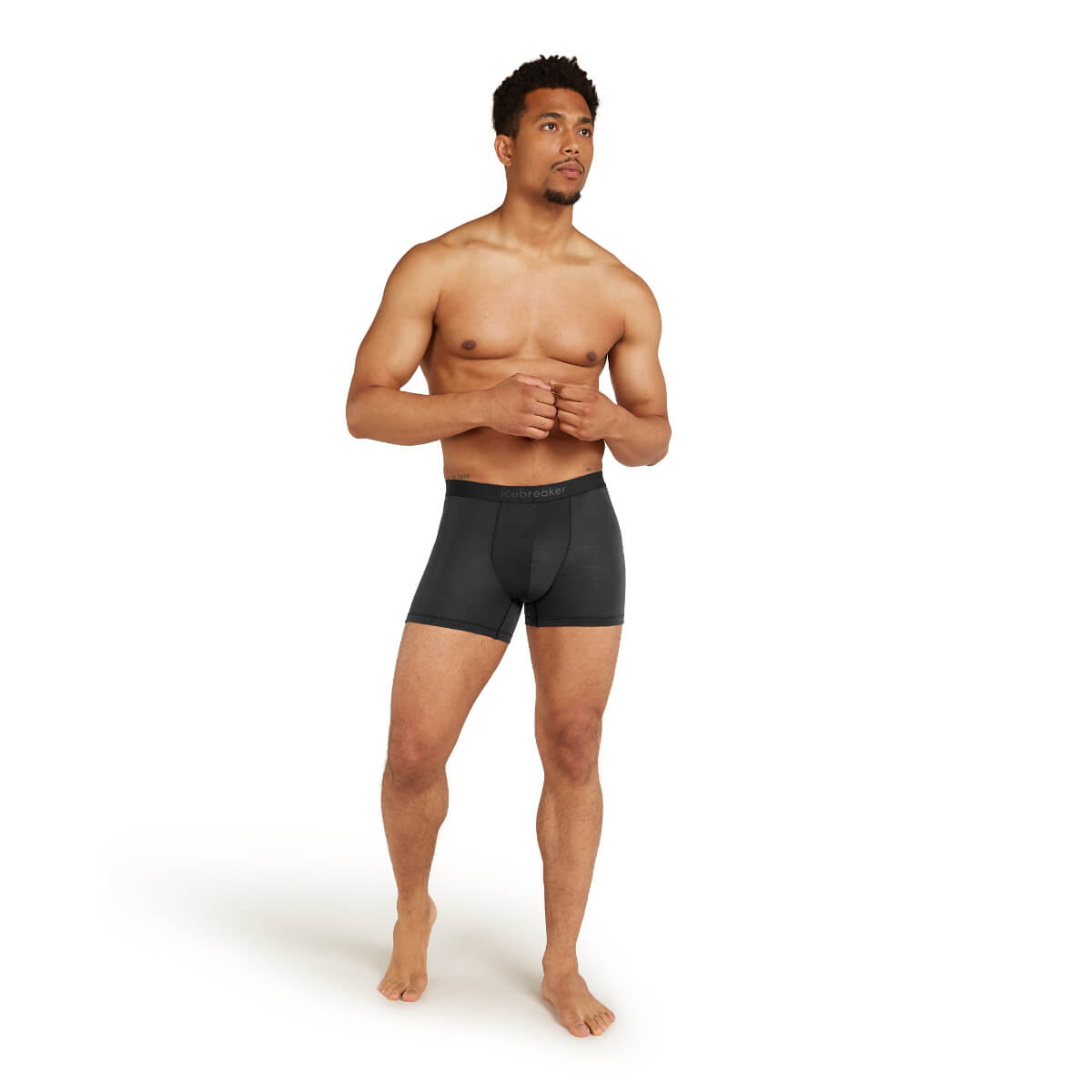 Icebreaker Men&#39;s Merino 150 Anatomica Boxers Black