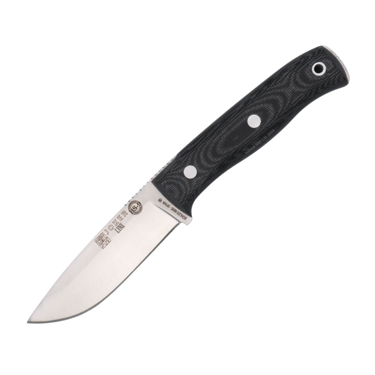 Joker BS9 Lynx Bushcraft Knife Micarta Handle