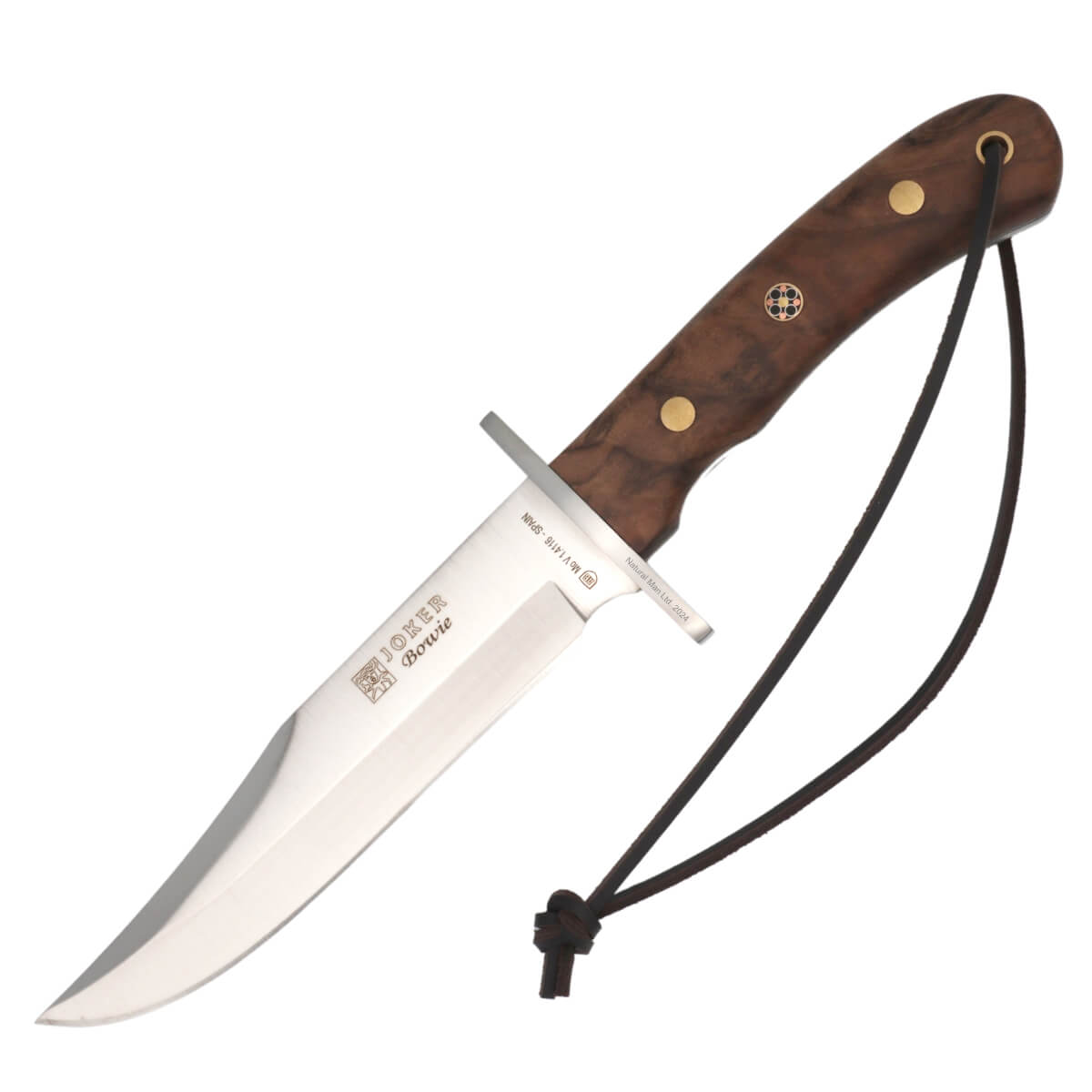 Joker Mosaic Walnut Bowie Knife