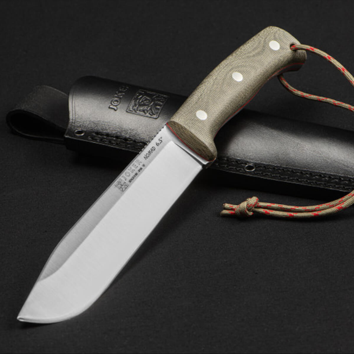 Joker Nomad Micarta Bushcraft Knife 16.7cm Blade