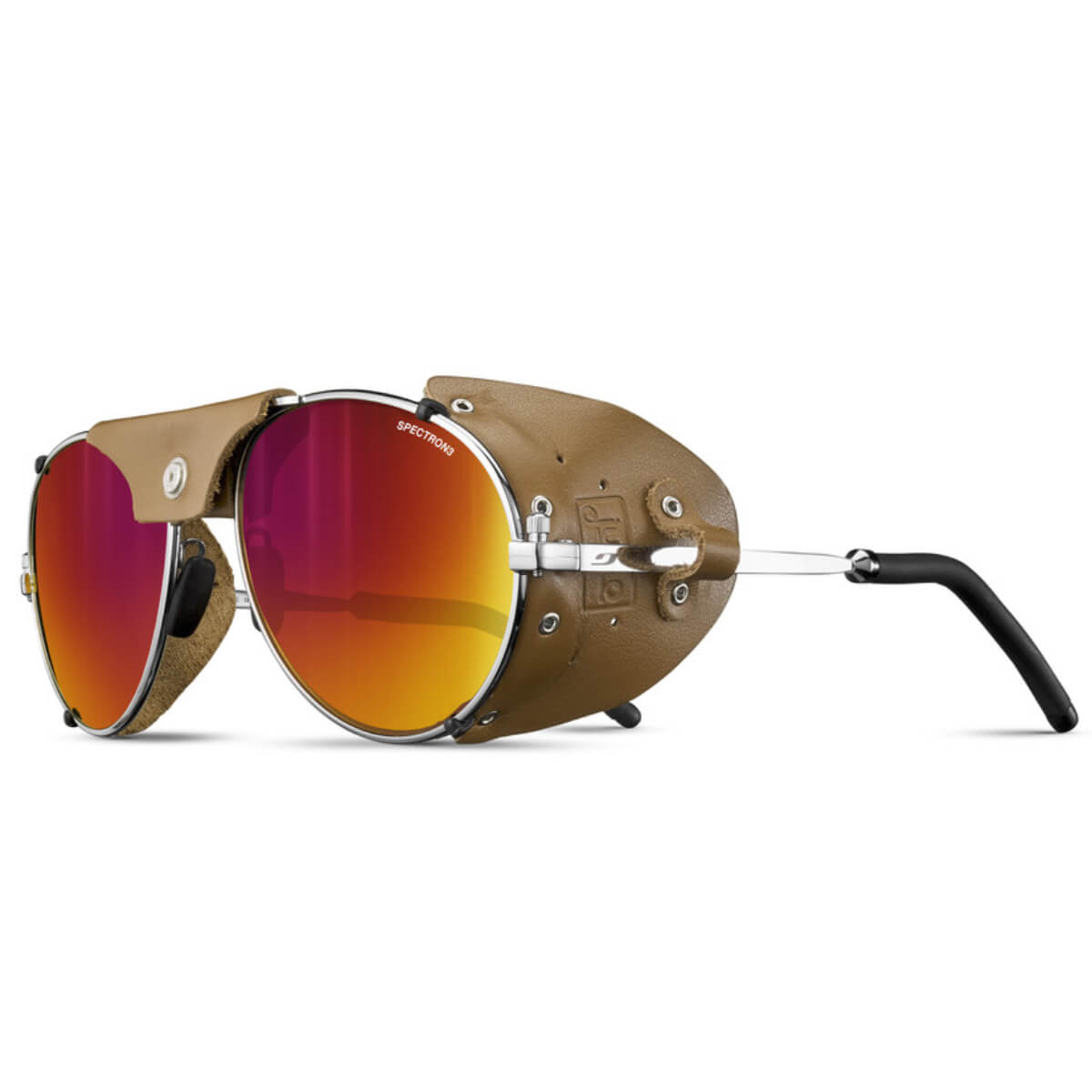 Julbo Cham Spectron 3CF Silver/Havana Alpine Sunglasses