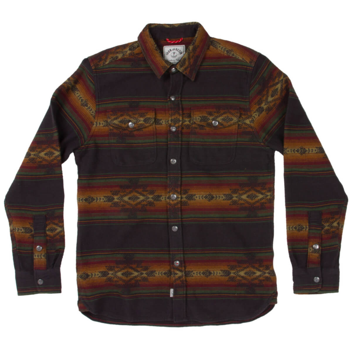 Klamath Jacquard Flannel Shirt Black