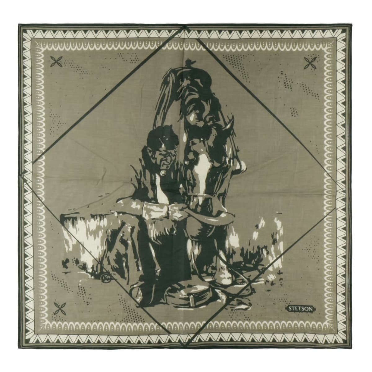 Stetson Last Drop Bandana green