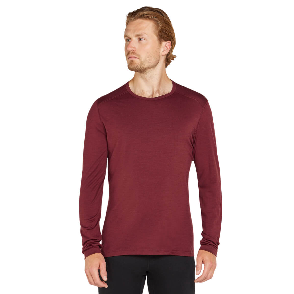 Icebreaker Men&#39;s Merino 200 Oasis Long Sleeve Crewe Thermal Top