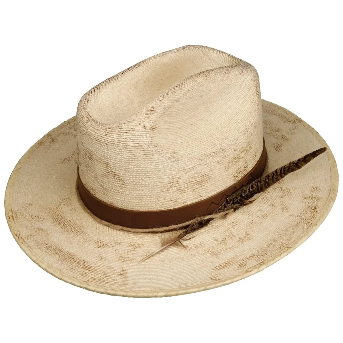 Stetson Mexican Palm Straw Hat Cattleman Crown