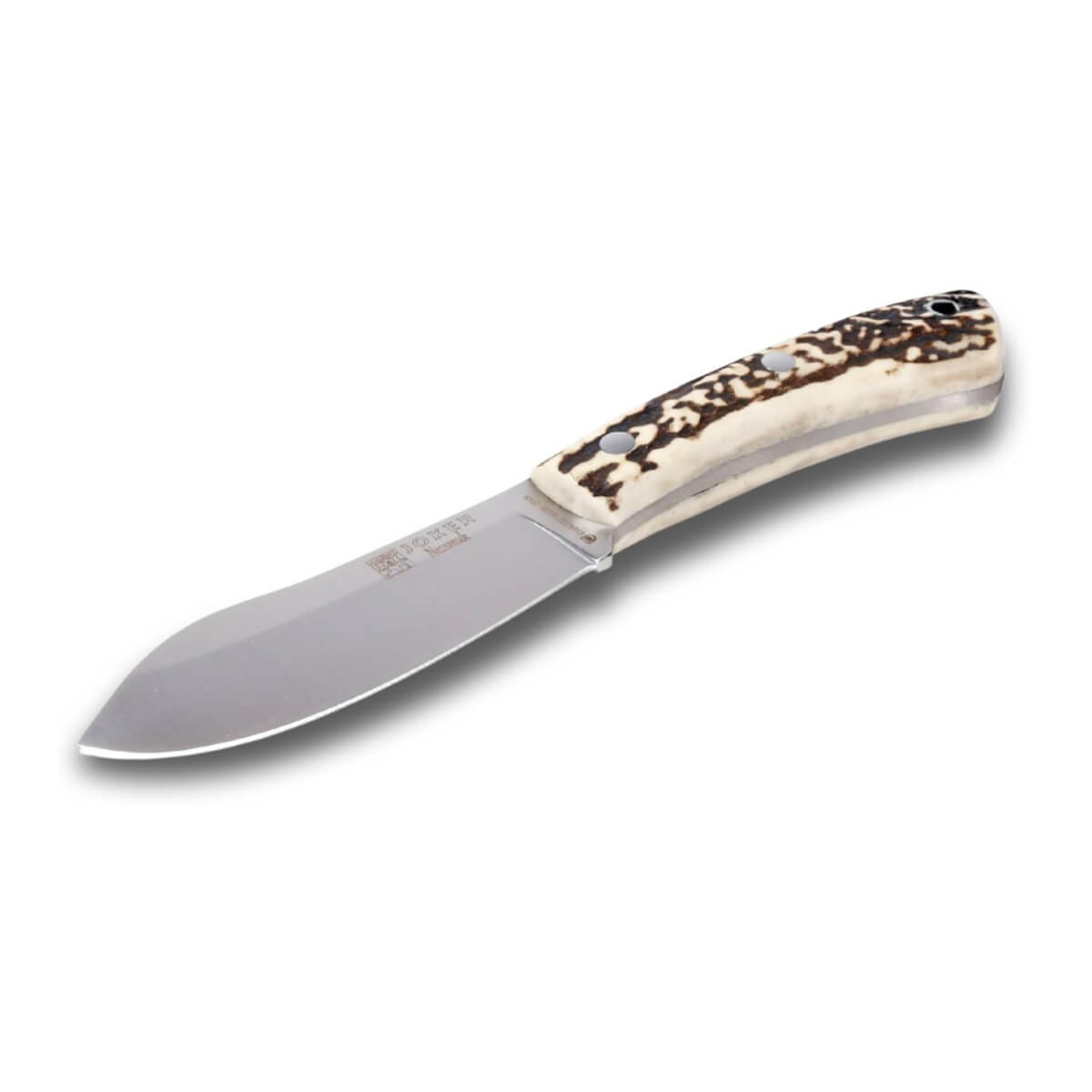 Knife with a decorative handle on a white background