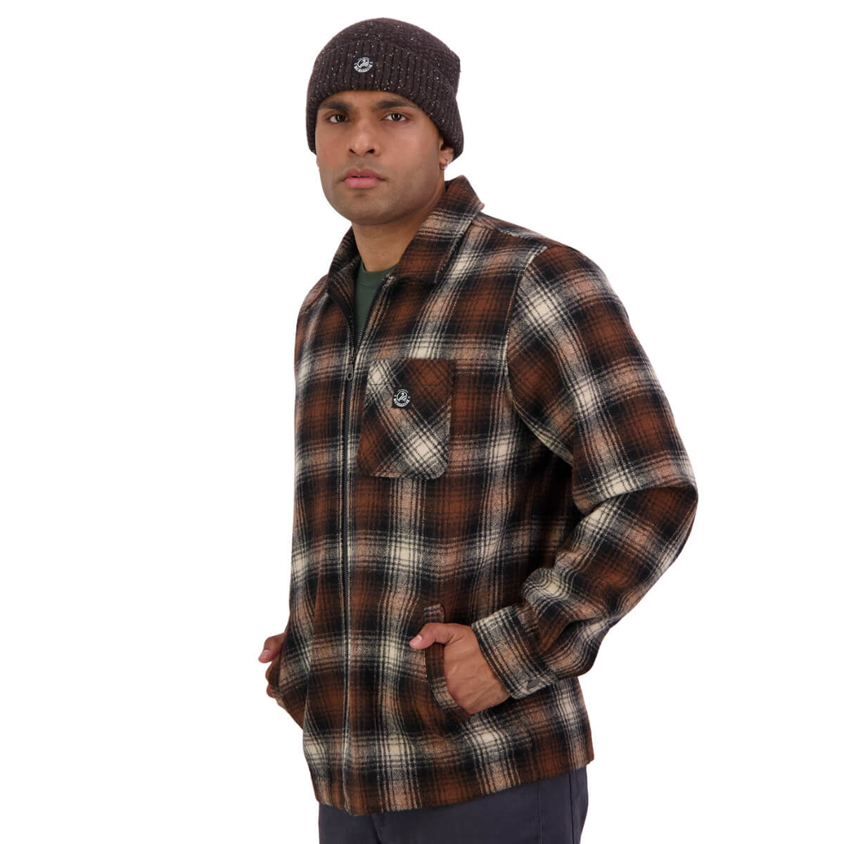 Swanndri Northgate Wool Shacket South Town Check Shackets for Men