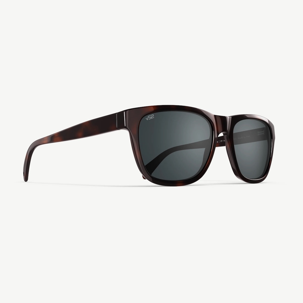 Vallon Sunglasses with tortoiseshell frame and dark lenses on a white background