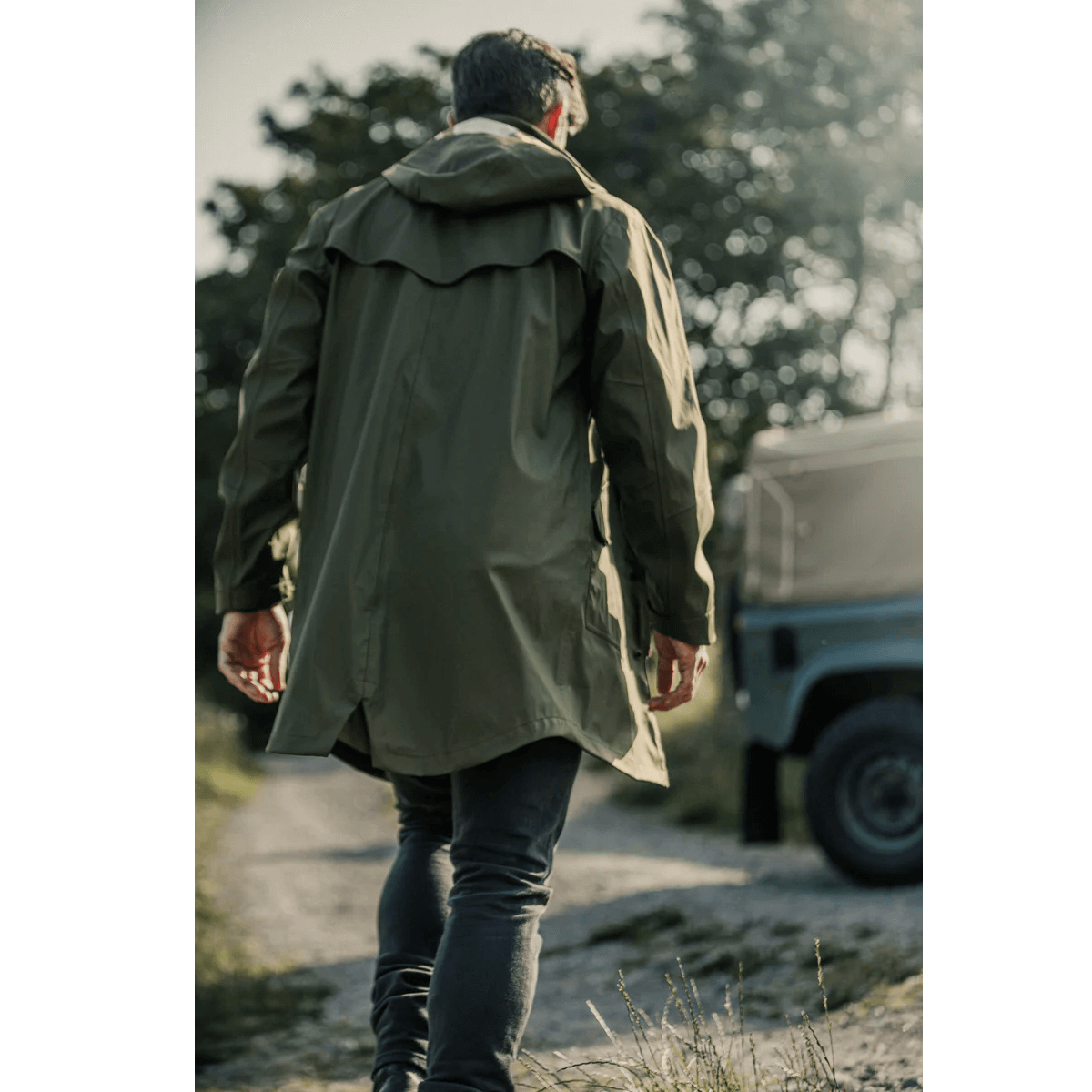 &SONS Ark Raincoat back