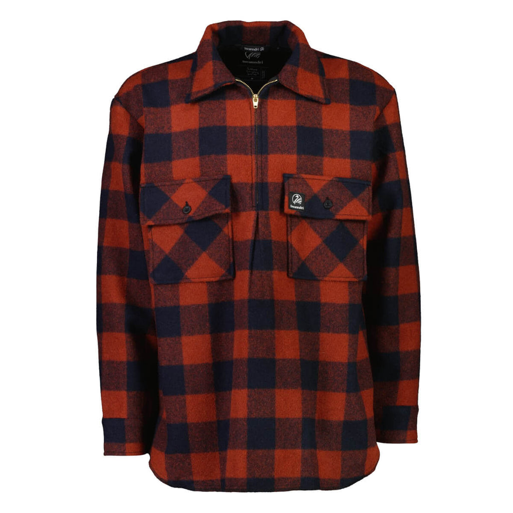 新品　Munsingwear L モックネックシャツ 赤黒ストライプ ストレッチ モックネックシャツ [全3色] – muta Online Store