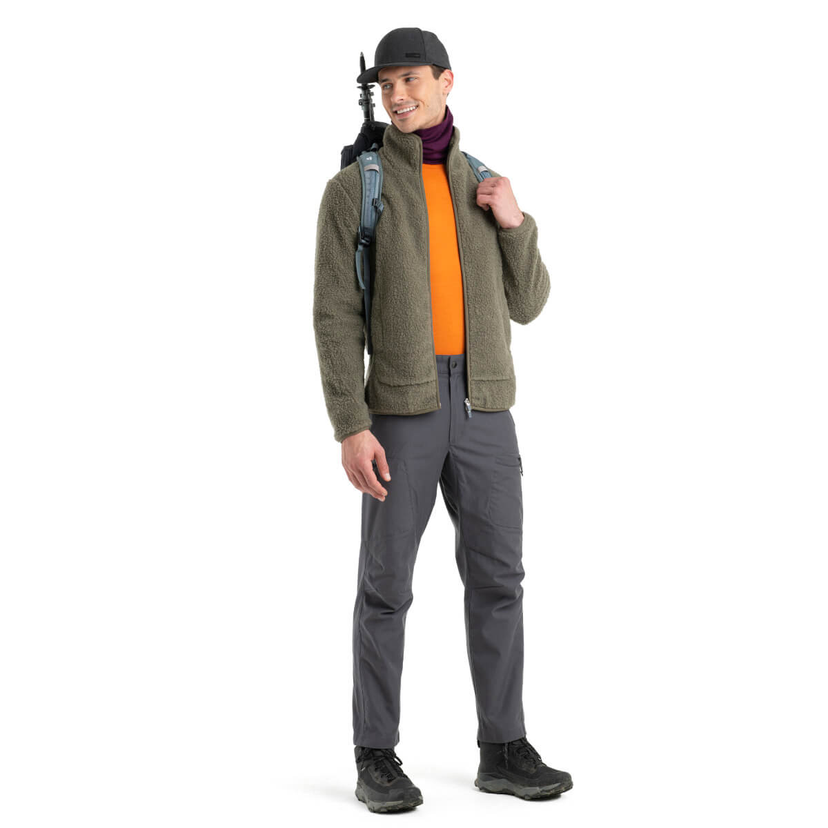 Men's RealFleece™ Merino High Pile Long Sleeve Half Zip Jacket