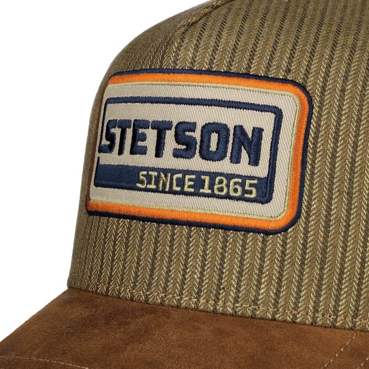 Brown cap with Stetson logo and 'Since 1865' text on a white background