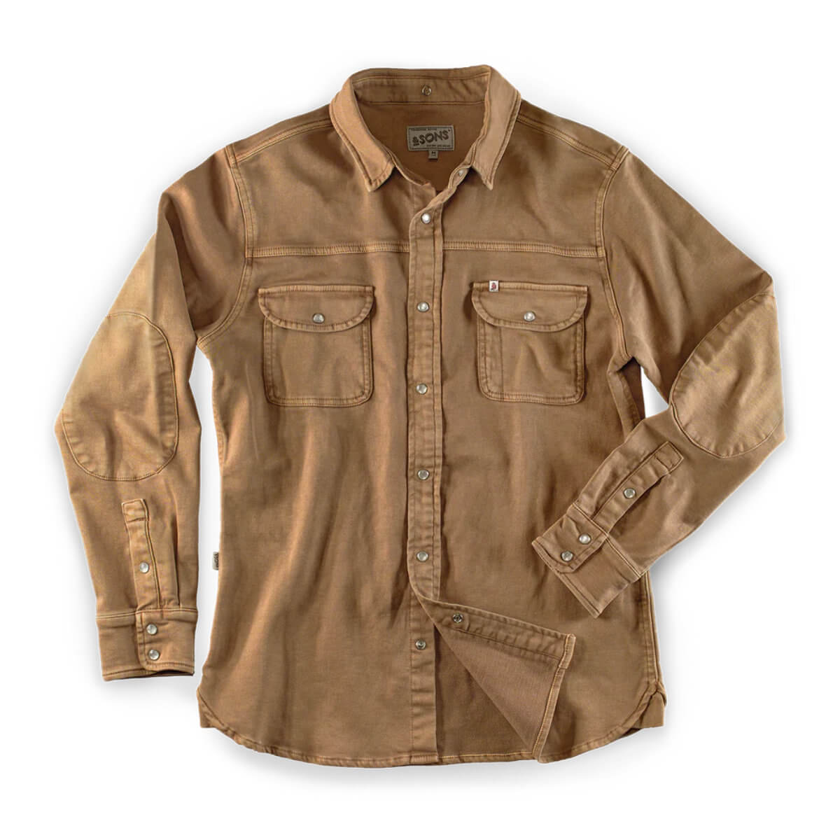 &Sons Sunday Shirt Dark Tan