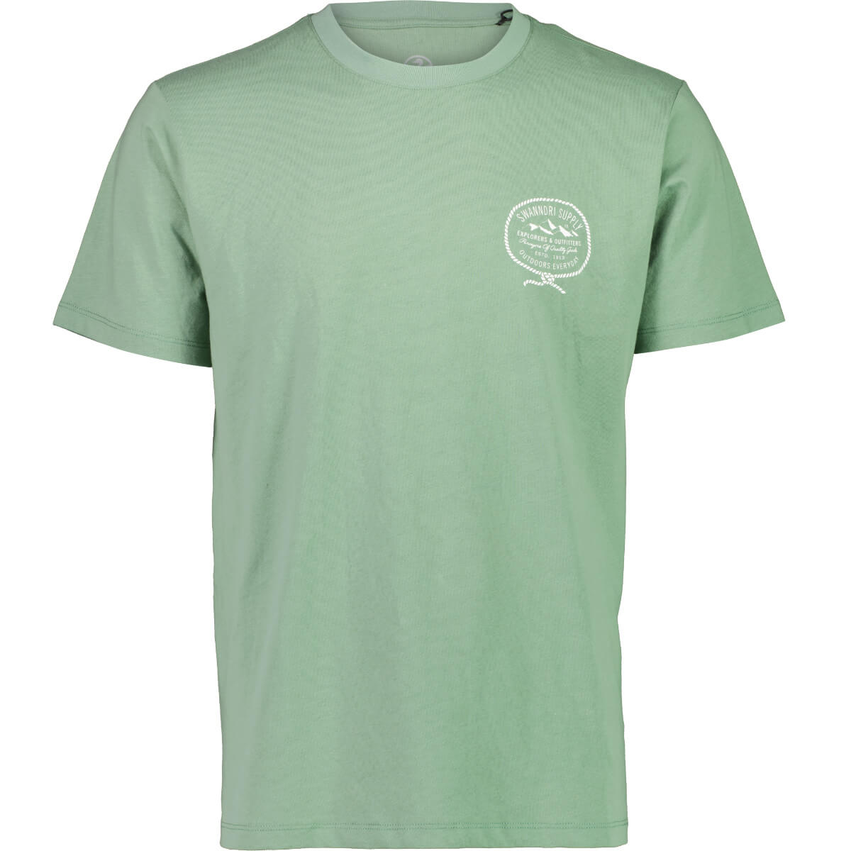 Swanndri Men's Old Ties T Shirt Fern/White