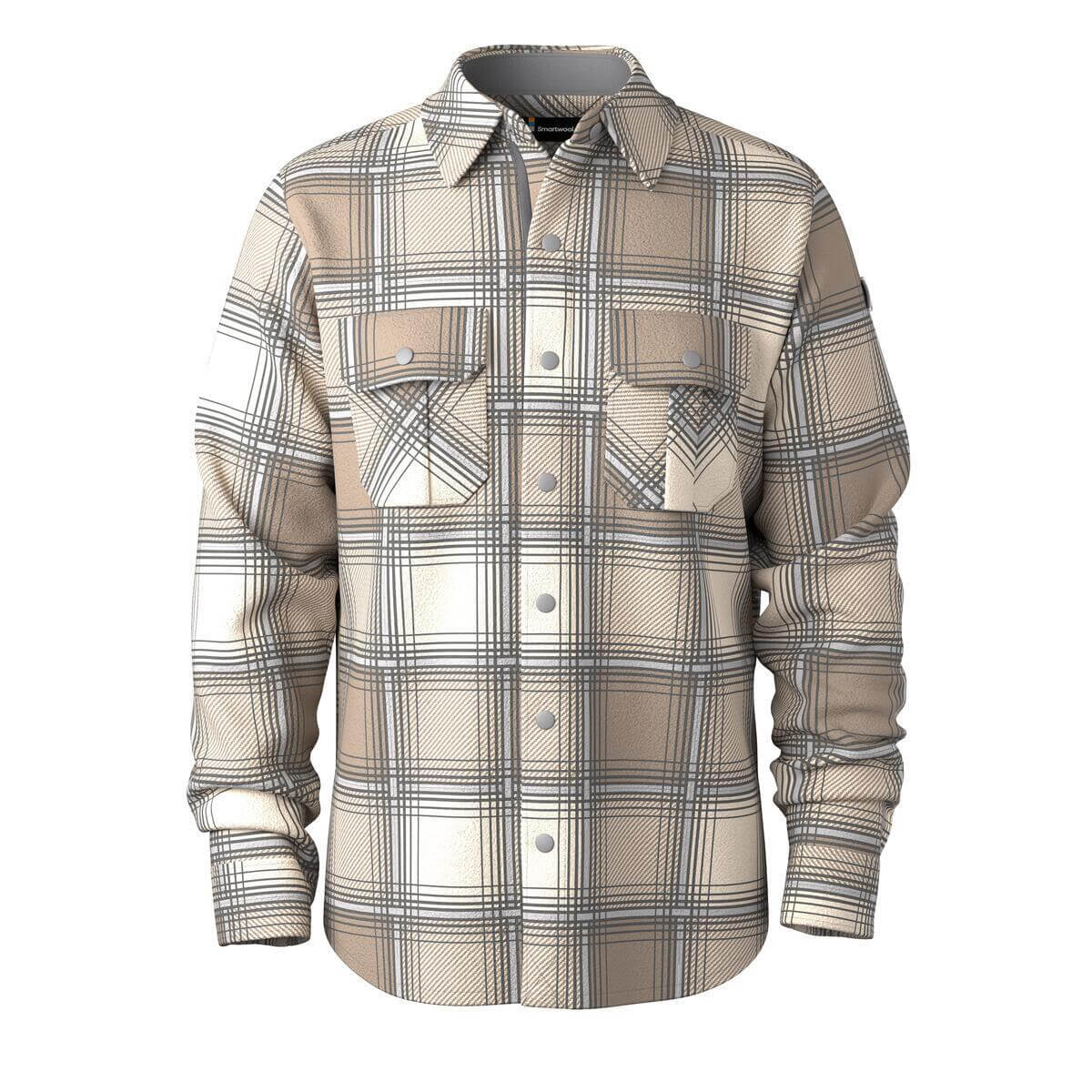 Smartwool Men&#39;s Anchor Line Shirt Jacket | Almond Plaid