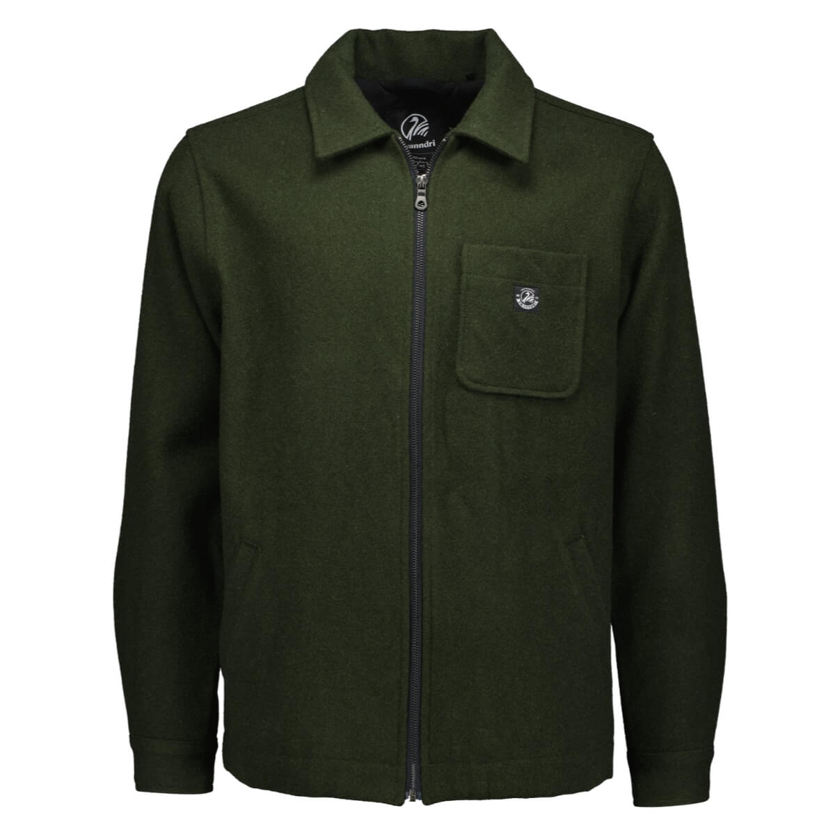Swanndri Northgate Wool Shacket Dark Olive
