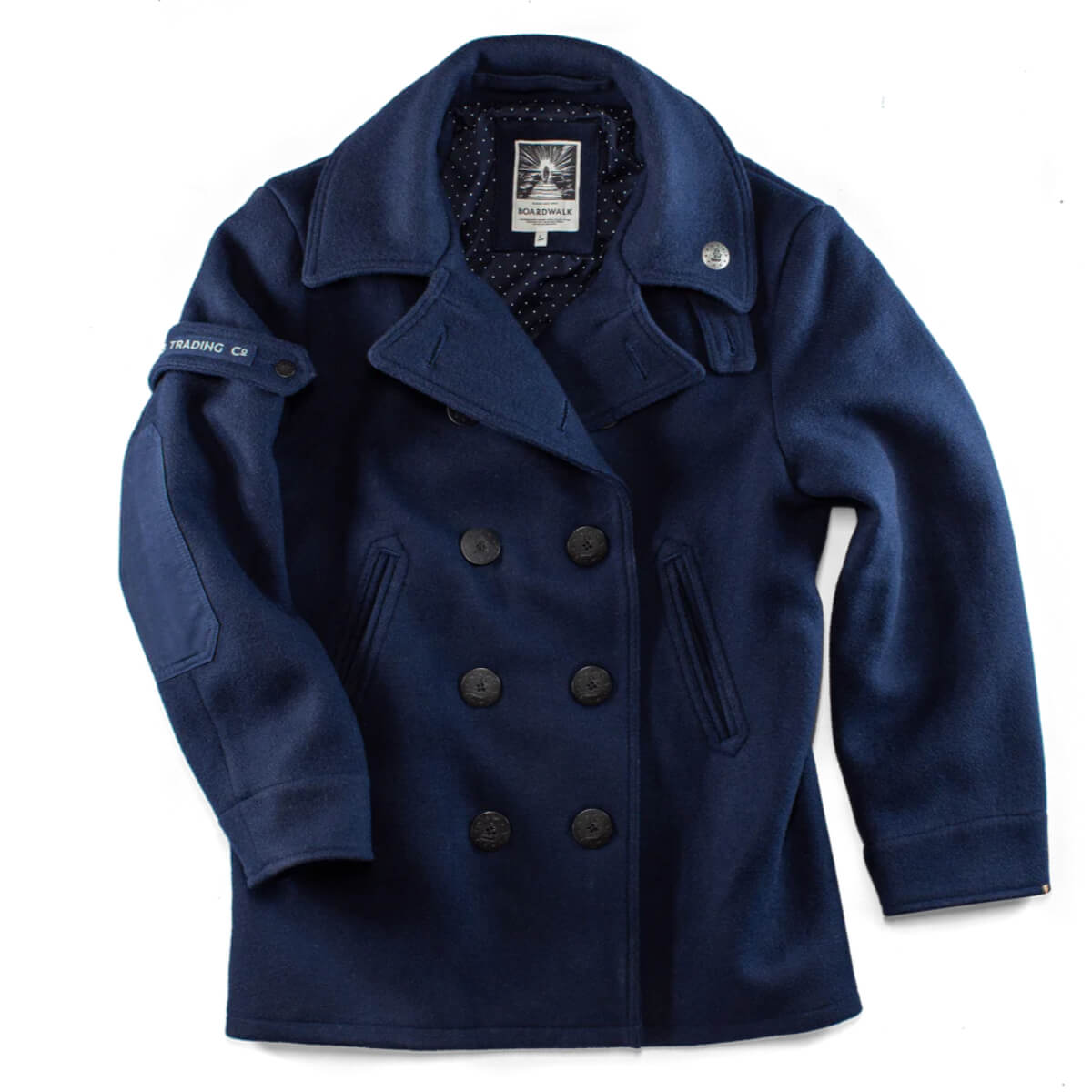&SONS Boardwalk Pea Coat Navy