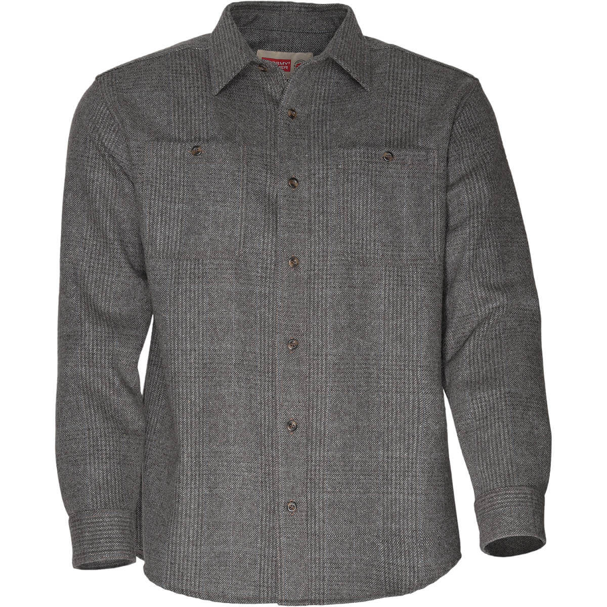 The Wool Shirt Slate Plaid